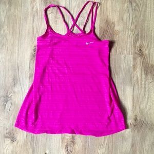 Nike Dri Fit Hot Pink Magenta Workout Tank Top